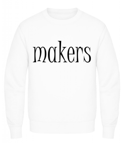 Trouble Makers Partner - Sweatshirt Homme - Blanc - Devant