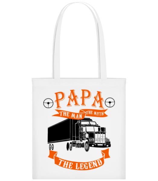 Papa The Legend - Tote Bag - Blanc - Devant