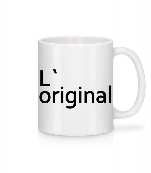 L`Original - Mug en céramique blanc - Blanc - Vorn
