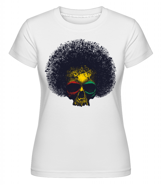 Crâne Reggae -  T-shirt Shirtinator femme - Blanc - Vorn