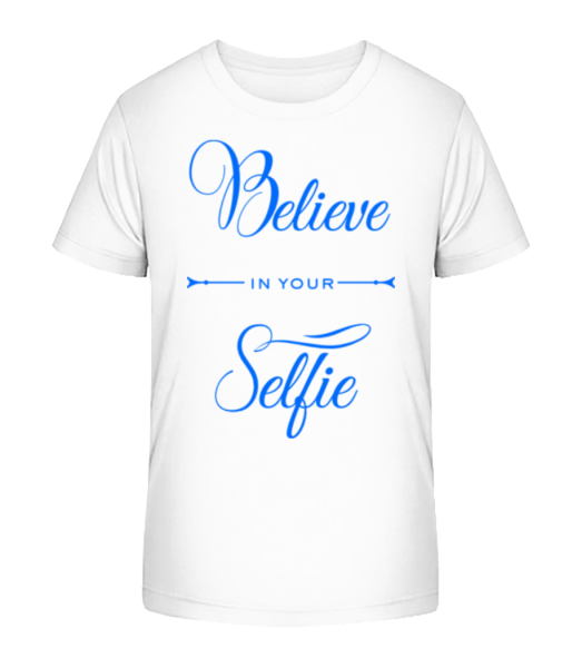 Believe In Your Selfie - T-shirt bio Enfant Stanley Stella - Blanc - Devant