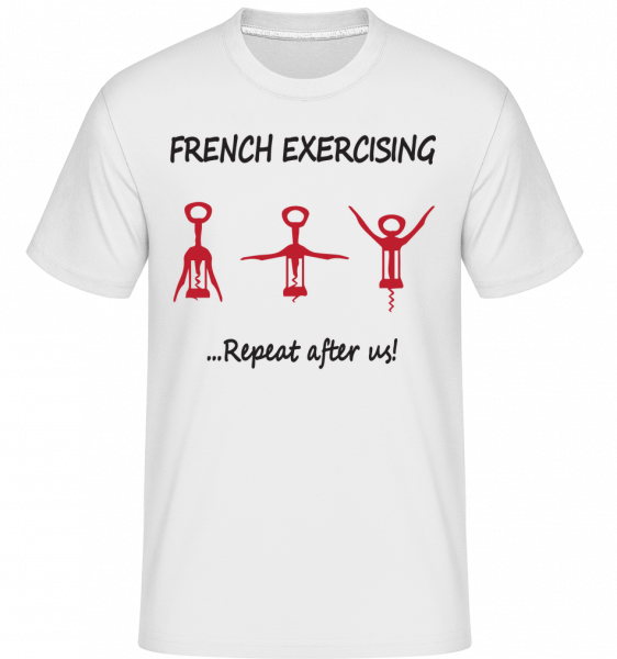 French Exercising -  T-Shirt Shirtinator homme - Blanc - Vorn