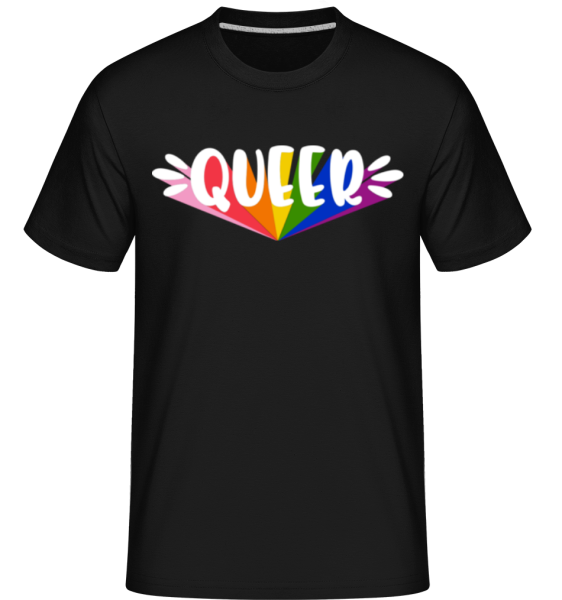 Queer Pride -  T-Shirt Shirtinator homme - Noir - Devant