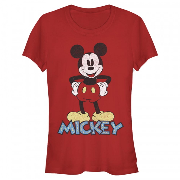 Disney Classics - Mickey Mouse - Mickey Mouse 90s Mickey - Femme T-shirt - Rouge - Devant
