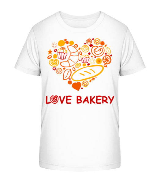 Love Bakery - T-shirt bio Enfant Stanley Stella - Blanc - Devant