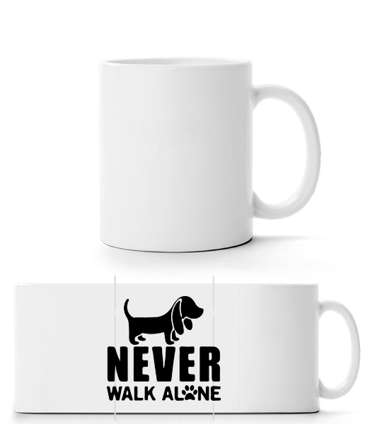 Never Walk Alone Dog - Mug panorama - Blanc - Devant