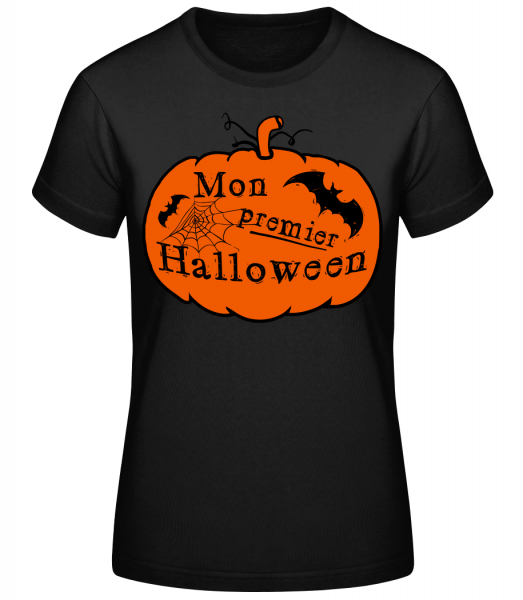 Mon Premier Halloween - T-shirt standard Femme - Noir - Vorn