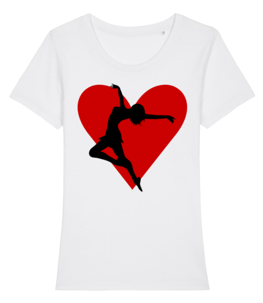 Danseur Cœur - T-shirt bio Femme Stanley Stella - Blanc - Devant