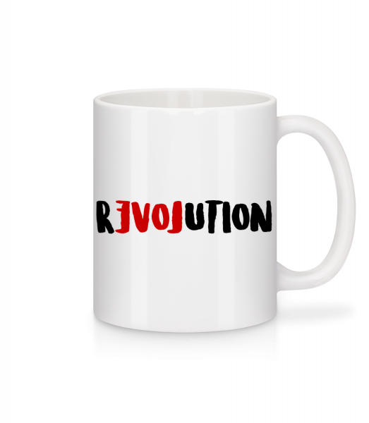 Revolution - Mug en céramique blanc - Blanc - Vorn