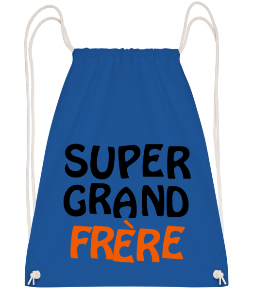 Super Grand Frère - Sac à dos Drawstring - Bleu royal - Vorn