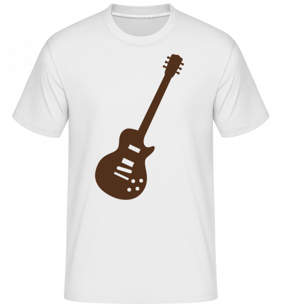 Guitare Électrique -  T-Shirt Shirtinator homme - Blanc - Vorn