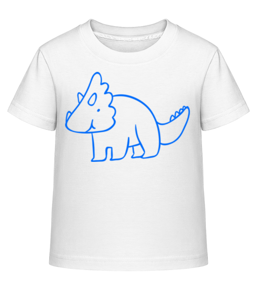 Dinosaur Kids Blue - T-shirt shirtinator Enfant - Blanc - Devant