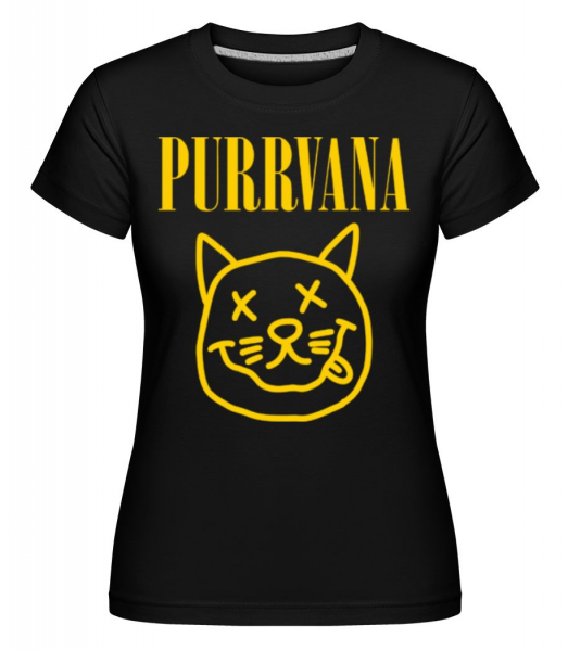 Purrvana -  T-shirt Shirtinator femme - Noir - Devant