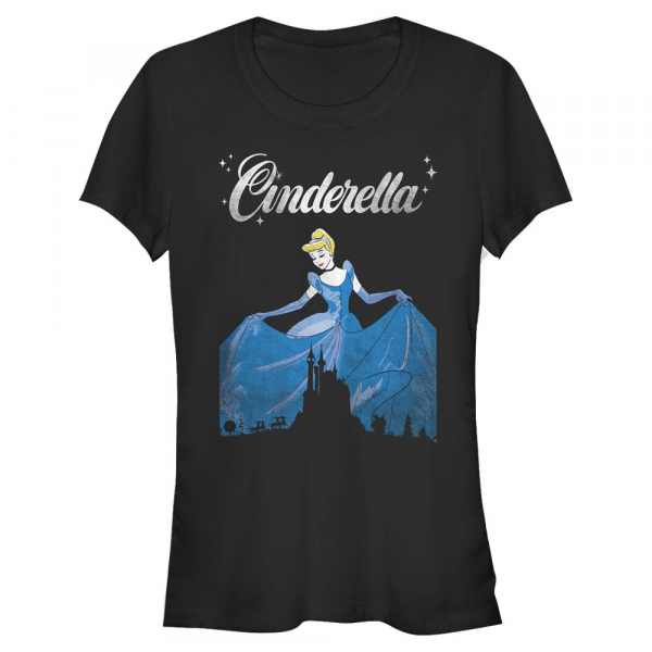 Disney - Cendrillon - Popelka Dancing - Femme T-shirt - Noir - Devant