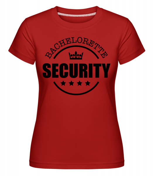 Bachelorette Security -  T-shirt Shirtinator femme - Rouge - Vorn