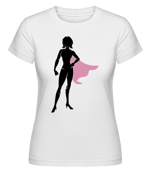 Superwoman Silhouette -  T-shirt Shirtinator femme - Blanc - Vorn
