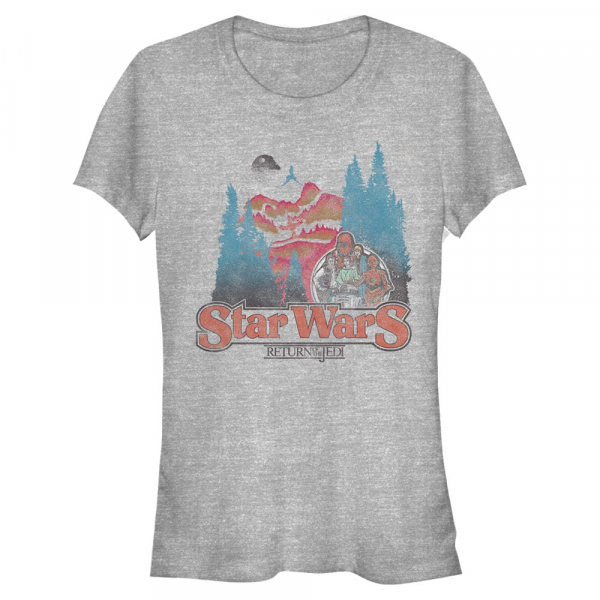 Star Wars - Skupina Forest Moon Title - Femme T-shirt - Gris chiné - Devant