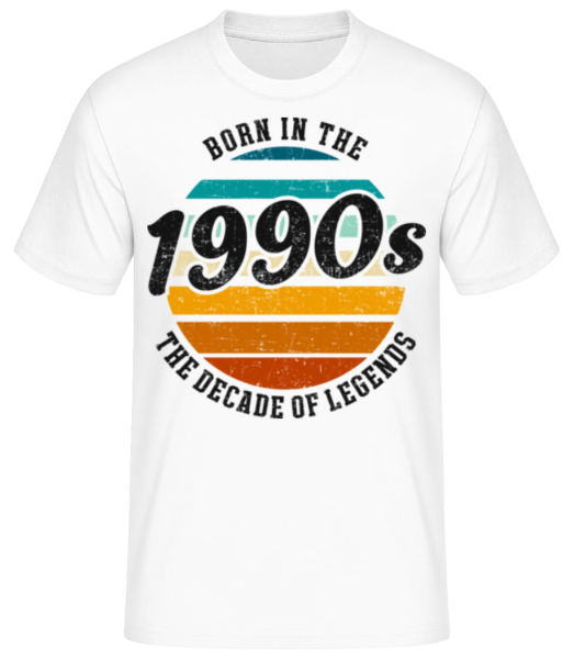 1990 The Decade Of Legends - T-shirt standard Homme - Blanc - Devant