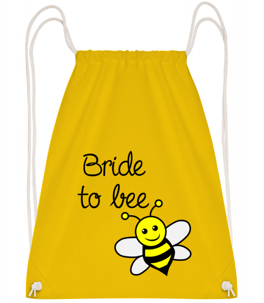 Bride To Bee - Sac à dos Drawstring - Jaune - Vorn