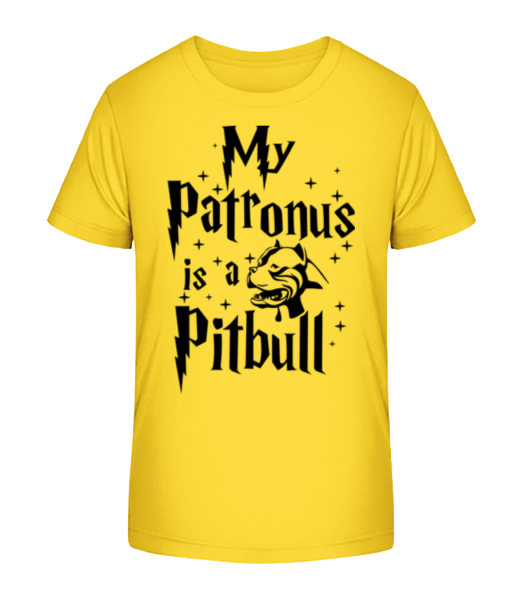 My Patronus Is A Pitbull - T-shirt bio Enfant Stanley Stella - Jaune - Devant