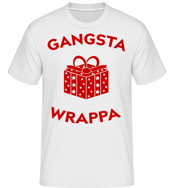 Gangsta Wrappa -  T-Shirt Shirtinator homme - Blanc - Vorn
