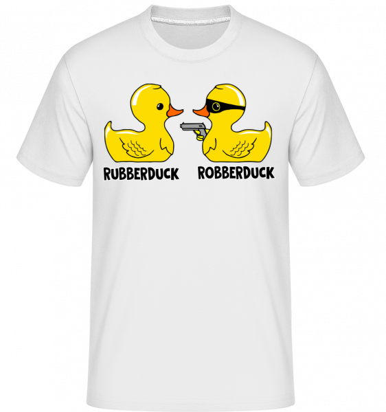 Robberduck -  T-Shirt Shirtinator homme - Blanc - Vorn