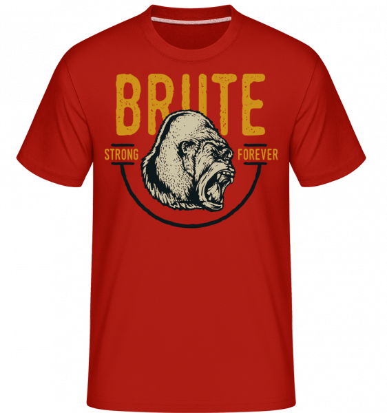 Brute Gorrila -  T-Shirt Shirtinator homme - Rouge - Vorn