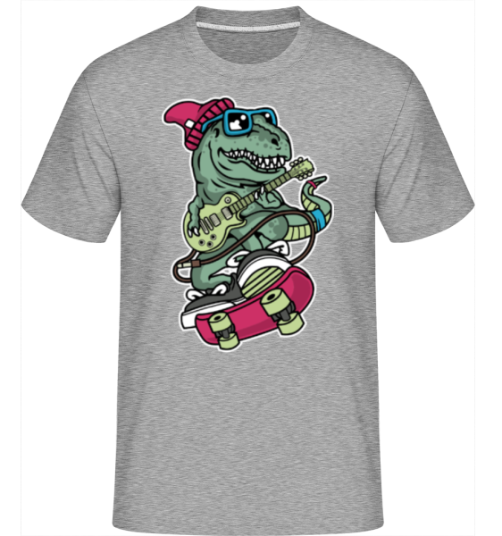 Trex Skateboard -  T-Shirt Shirtinator homme - Gris chiné - Devant