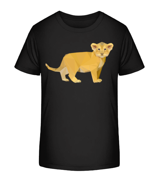 Petit Lion - T-shirt bio Enfant Stanley Stella - Noir - Devant