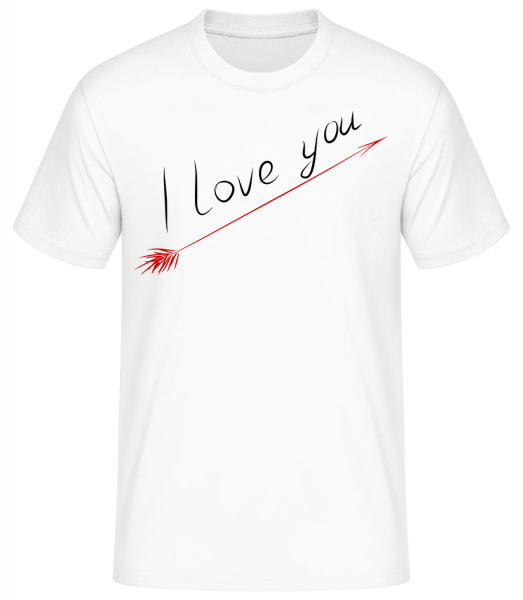 I Love You - Basic T-Shirt - Blanc - Vorn