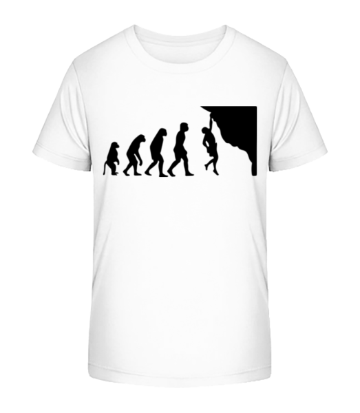 Évolution Escalade - T-shirt bio Enfant Stanley Stella - Blanc - Devant