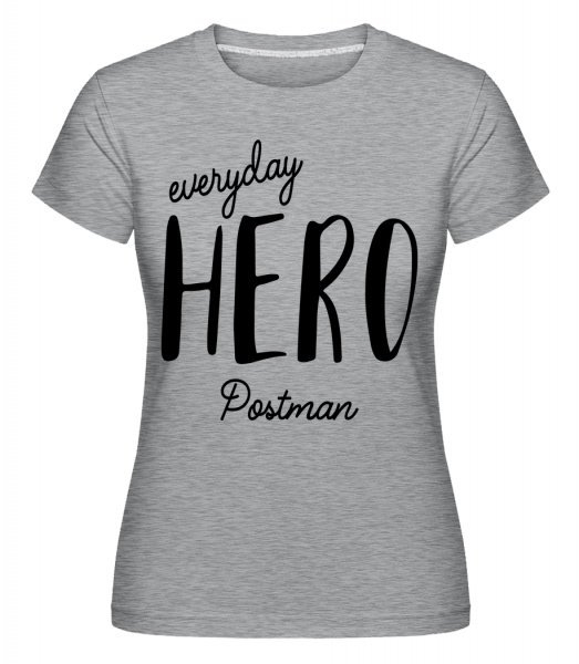 Everyday Hero Postman -  T-shirt Shirtinator femme - Gris chiné - Vorn