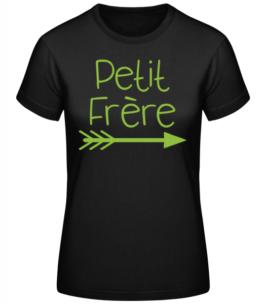 Petit Frère - T-shirt standard femme - Noir - Vorn