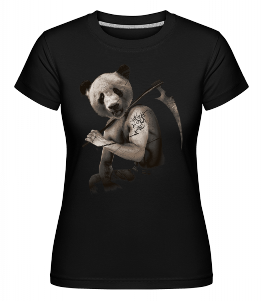 Faux Panda -  T-shirt Shirtinator femme - Noir - Vorn
