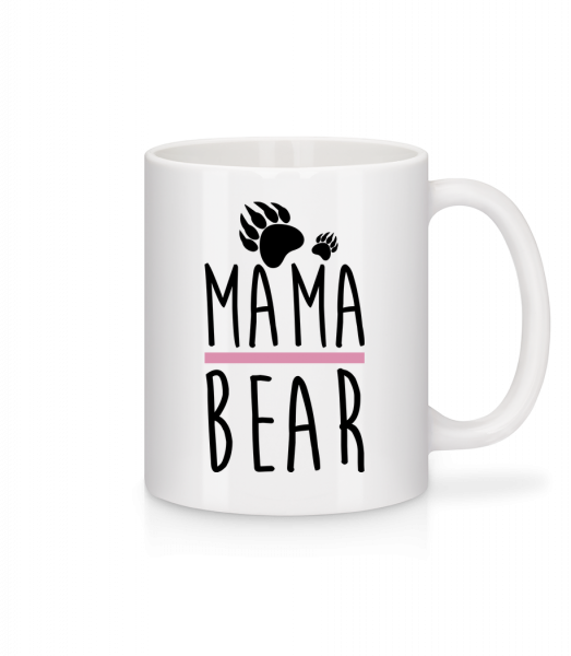 Maman Ours - Mug en céramique blanc - Blanc - Vorn