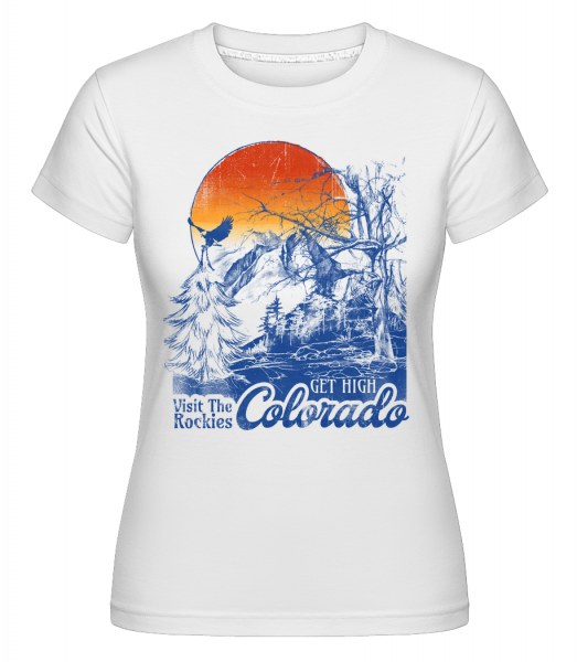 Get High Colarado -  T-shirt Shirtinator femme - Blanc - Vorn