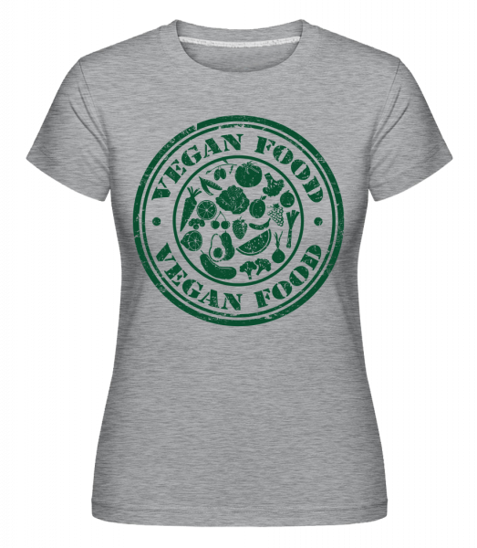 Vegan Food Sign -  T-shirt Shirtinator femme - Gris bruyère - Vorn