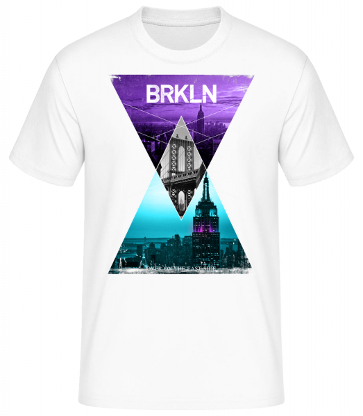 Brooklyn - T-shirt standard Homme - Blanc - Vorn