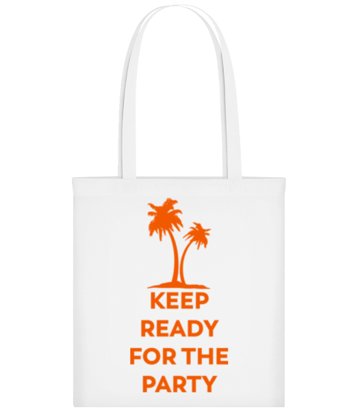 Keep Ready For The Party - Tote Bag - Blanc - Devant