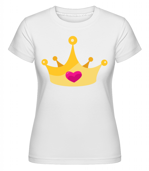 Princess Crown Yellow -  T-shirt Shirtinator femme - Blanc - Vorn