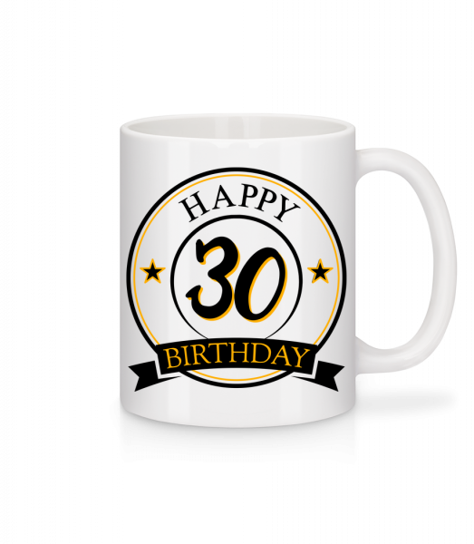 Happy Birthday 30 - Mug en céramique blanc - Blanc - Vorn
