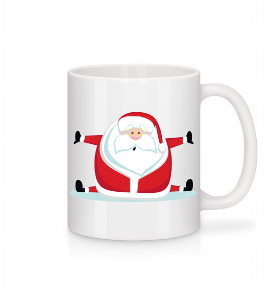 Le Père Noël Se Divise - Mug en céramique blanc - Blanc - Vorn