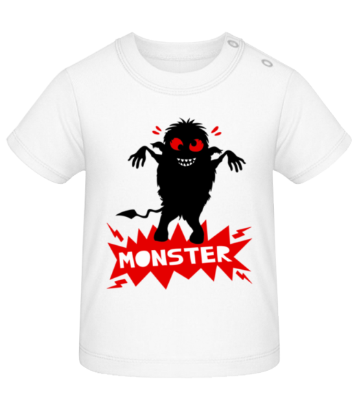 Monster - T-shirt Bébé - Blanc - Devant