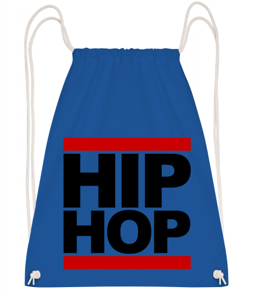 Hip Hop Logo - Sac à dos Drawstring - Bleu royal - Vorn