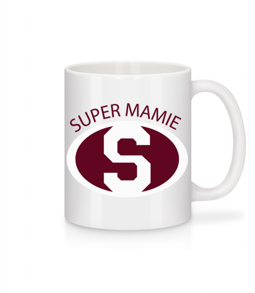 Super Mamie - Mug en céramique blanc - Blanc - Vorn