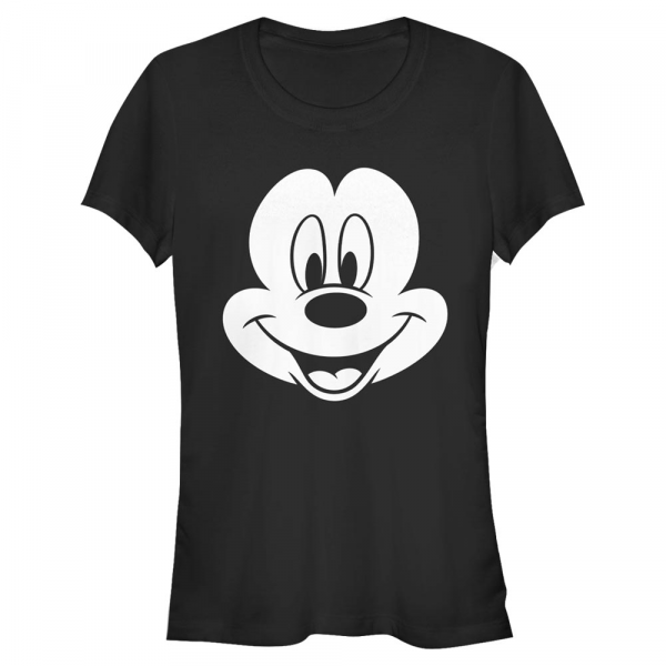 Disney - Mickey Mouse - Mickey Mouse Big Face Mickey - Femme T-shirt - Noir - Devant