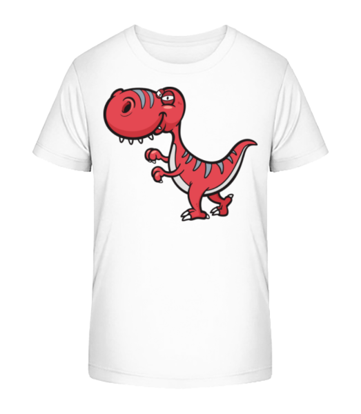 Dinosaure Drôle De Bande Dessiné - T-shirt bio Enfant Stanley Stella - Blanc - Devant