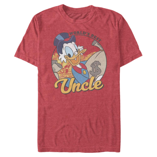 Disney Classics - La Bande à Picsou - Strýček Skrblík Scrooge McUncle - Homme T-shirt - Rouge chiné - Devant