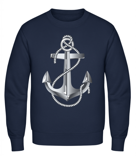 Anchor Rope Comic Silver - Sweat-shirt classique avec manches set-in - Marine - Vorn