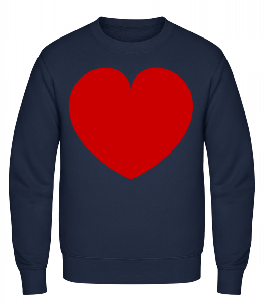 Love Heart - Sweat-shirt classique avec manches set-in - Marine - Vorn